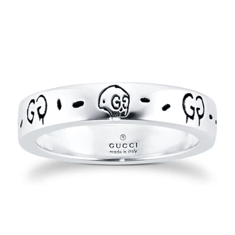 gucci flora sterling silver ring|gucci ghost ring in silver.